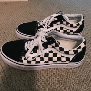 Checkered LaceUp Vans